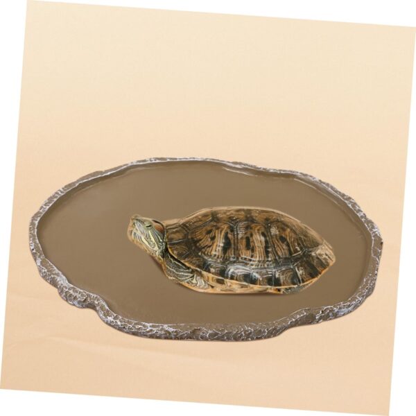 Yardwe 2pcs Climbing Pet Food Box Reptile Food Basins Pet Feeding Bowls Pet Feeding Dishes Water Holders Lizard Supplies Reptile Water Dish Resin Pet Food Basin Tortoise Food Bowls - Image 8
