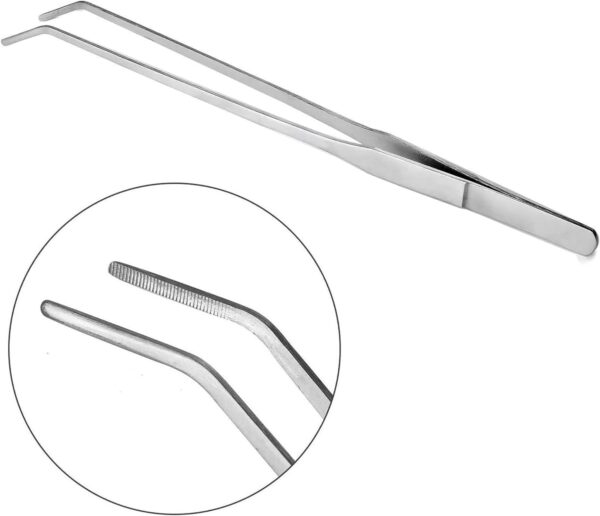 ABMRO Reptile Feeding Tool,Cleaning Clamp and Long Feeding Tweezers for Hamsters,Insects,Turtle,Snake,Spider,Frog,Gecko,Chameleon and Other Small Animals - Image 3