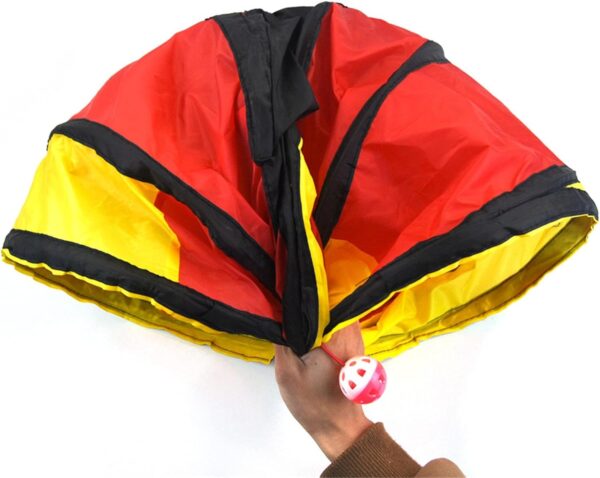 Cat Tunnel Toy For Indoor Playtube Small Pet Tunnel Kitten Interactive Tunnel With Teaser For Cats - Image 6