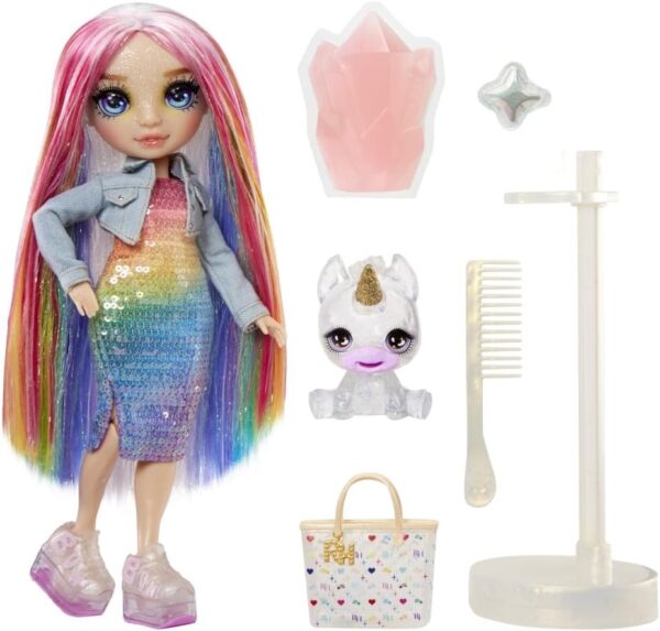 Rainbow High Fashion Doll with Slime & Pet - Amaya (Rainbow) - 28 cm Shimmer Doll with Sparkle Slime, Magical Pet and Fashion Accessories - Kids Toy - Great for Ages 4-12 Years - Image 5