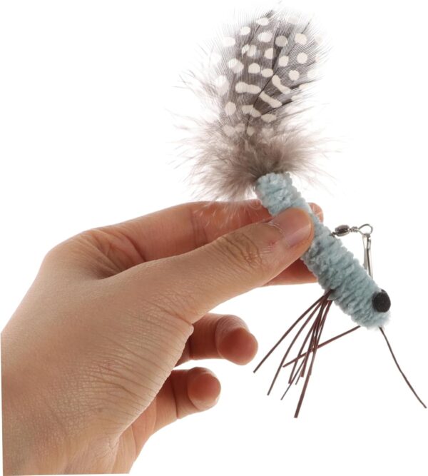 Yardwe 2pcs Funny Cat Stick Refill Pack Cat Toy Kitten Toys Cat Teaser Replacement Cat Teasing Wand Toys Replacement Cat Wand Toy Cat Teasing Toy Cat Wand Attachment Pet Toys Plush - Image 6