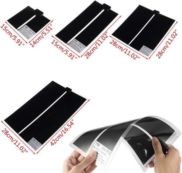 Reptile Heating Mat 5W/7W/14W/20W Waterproof Safety Adjustable Vivarium Pet Tank Warmer Mat Pad with Temperature Control Fit for Reptiles Turtle,Tortoise,Snakes,Lizard,Gecko,Spider,Snails（20W） - Image 6