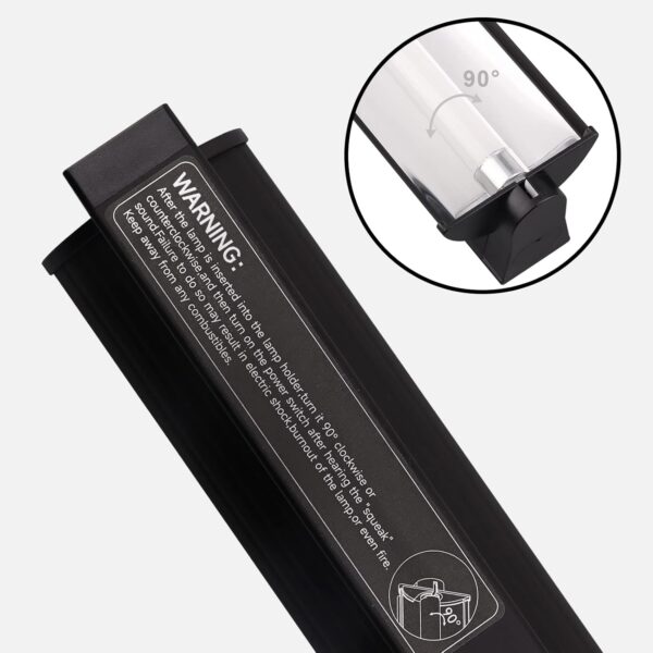 DERNORD T5 UVB Reptile Light - 10.0 24W T5 UVB Reptile Light Fixture UVB Strip Light High Output UVB for Bearded Dragon Tortoise 24 Inch - Image 6