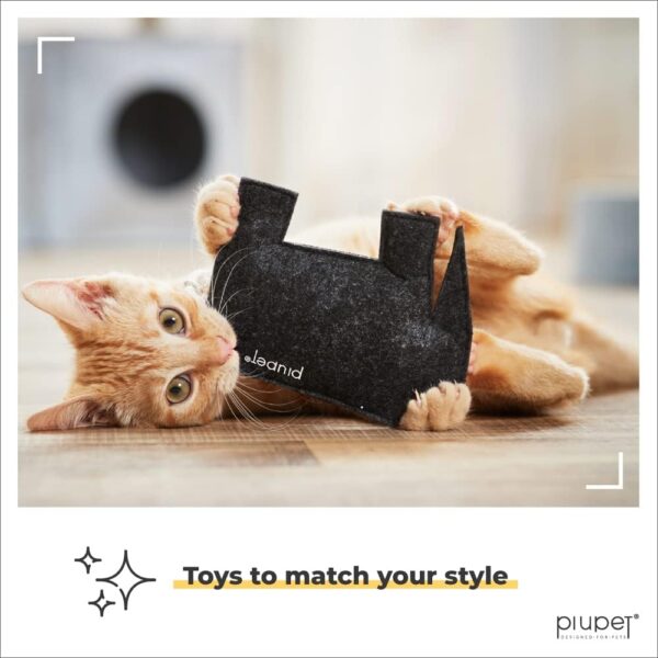 PiuPet® Cat toy with catnip I Set of 4 I Stylish Cat toys for indoor cats I Catnip toys for cats I Cat toys for indoor cats adult - Image 3