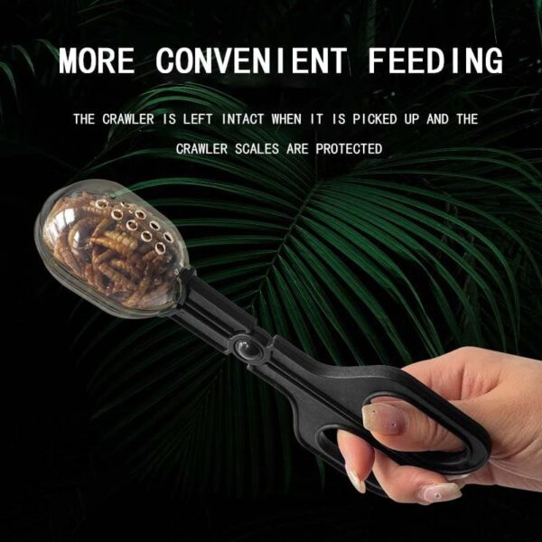 Reptile Feeding Tongs Cleaning Supplies Scooper Cricket Clamp Bug Scooper for Reptile Hedgehog Hamsters Guinea Pig Lizard Spider Bearded Dragon - Image 7