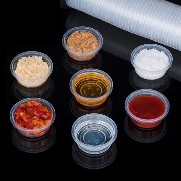 MRTIOO 100 pcs 0.5oz Crested Gecko Food and Water Feeding Cups, Reptile Feeder Bowls, for Lizard and Other Small Pet Ledge Accessories Supplies - Image 3