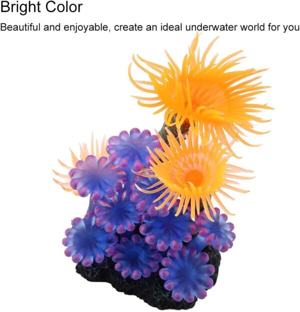 Artificial Coral Plant Aquarium Simulation Artificial Plant Silicone Coral Sea Anemone for Fish Tank Landscape Decoration Ornaments - Image 9