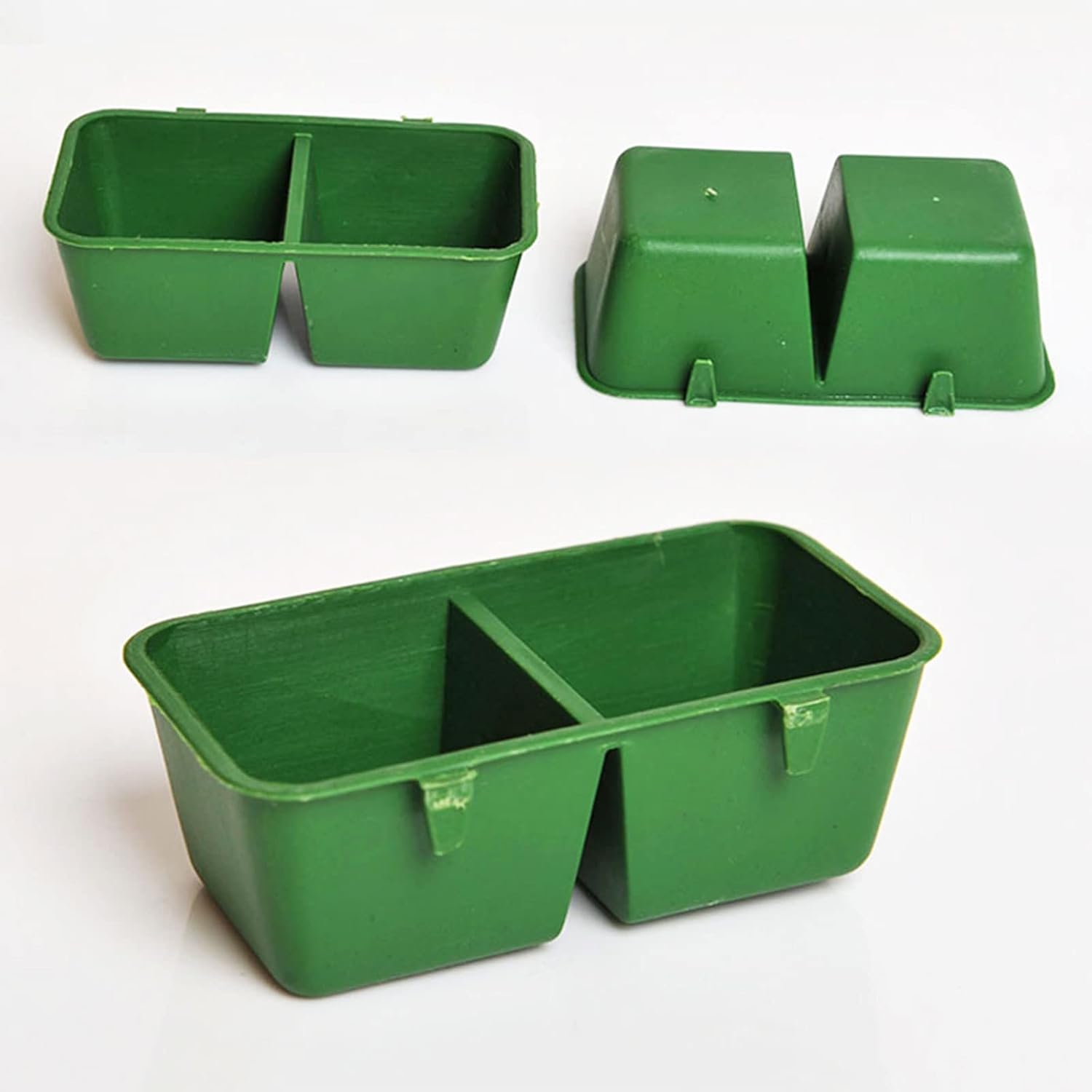 For Pigeon Water Cup Hanging Feeding Bowl Conjoined 2 Cups Design For Chicken Quail Bird Water Food Feeder For C Bird Feeder Cup For Cage - Image 7