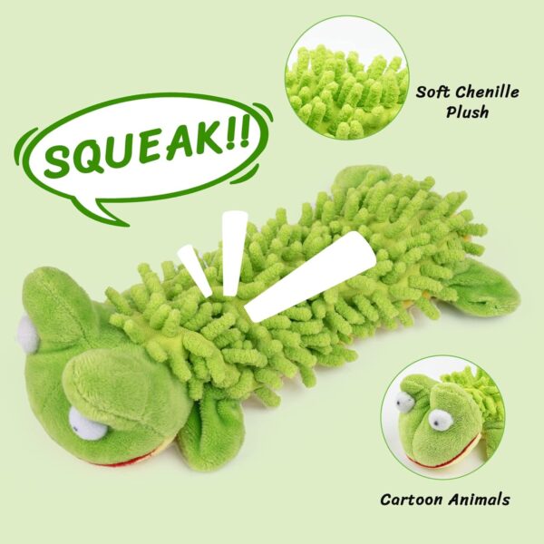 Pet Soft Dog Toys, Puppy Interactive Squeaky Plush Toys or Small Medium Dogs, 6 Pack - Image 3