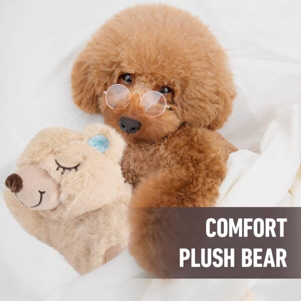 pet prime Snuggle Bear - Pet Plush Toy Heartbeat Plush Bear Kitty Toy Dog Comfort Toy - Image 3