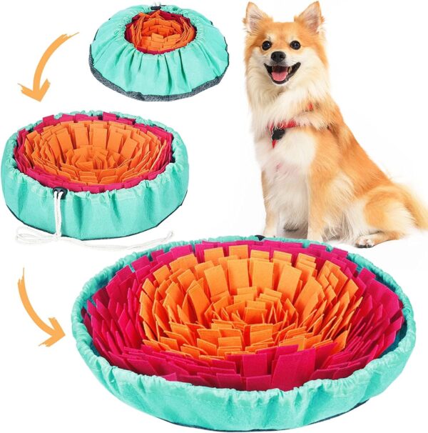 Vivifying Snuffle Mat for Dogs, Washable Dog Snuffle Mat, Interactive Dog Toys for Boredom, Game Toy Encourages Natural Foraging Skills and Slow Eating - Image 9
