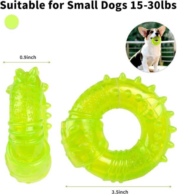 SPOFLY Puppy Chew Toys for Teething - Teething Rings, Small Dogs, Boredom and Stimulating Puzzle Toy, Enrichment Treat Dispensing (S) - Image 4