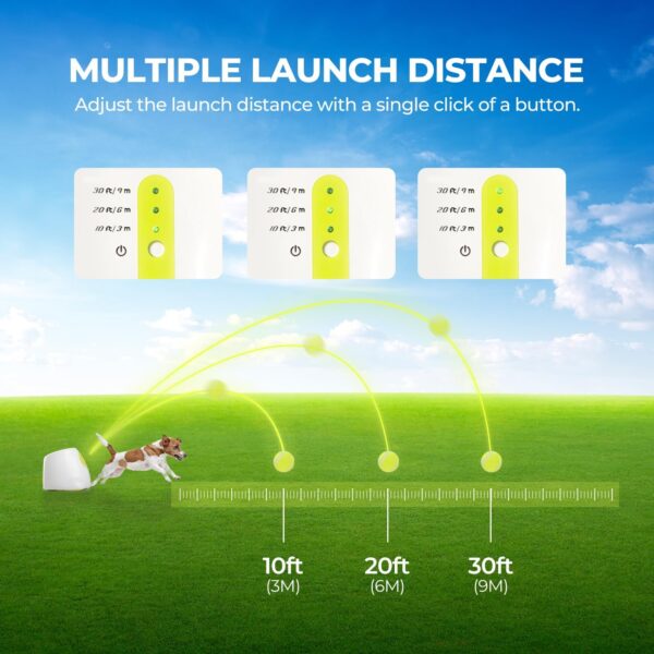 ALL FOR PAWS Automatic Dog Ball Launcher, Interactive Dog Tennis Ball Thrower, Interactive Puppy Pet Fetch Toy, Mini Dog Ball Throwing Machine for Small and Medium Dogs, With 3 PCS 2" Tennis Balls - Image 2
