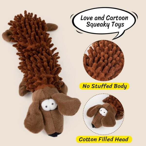 Pet Soft Dog Toys, Puppy Interactive Squeaky Plush Toys or Small Medium Dogs, 6 Pack - Image 4