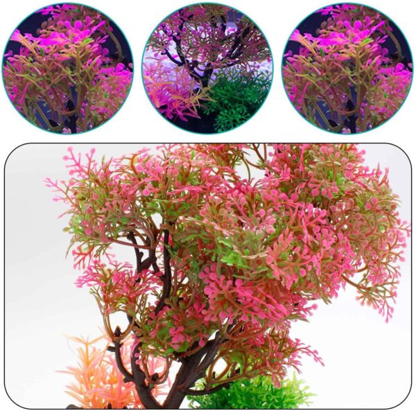 DEANKEJI Fish Tank Plants Artificial, 23cm Long Aquarium Ornaments, Aquarium Plants in Bright Colors Create Underwater World, Fish Tank Decorations Apply To Aquarium - Image 3