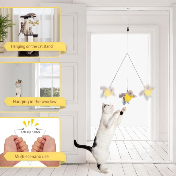 Gvoo Cat Toys Interactive for Indoor Outdoor Cats Adult Kitten, Electric Cat Interactive Toys, Moving Cat Toys for Indoor, Automatic Cat Toy with Catnip Kitten Toys - Image 6
