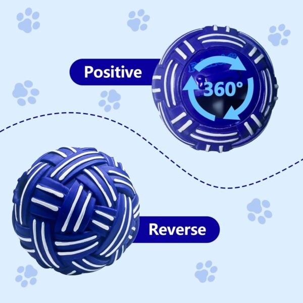 Dikeiuta Dog Balls Interactive Toys for Dogs Indestructible Dog Balls Treat Ball IQ Treat Dispensing Dog Toys Interactive Food Puzzles Ball for Dogs Pet Slow Feeder Ball for Boredom - Image 2