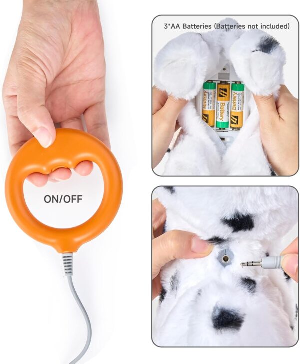 OR OR TU Walking Dog Toys for Kids Toy Dog Plush Electronic Pets Dog Puppy, Walk and Bark on a Lead, Realistic Interactive Toys Dog for Kids 3 4 5 6 7+ Years Old Girls Boys Gift - Image 7