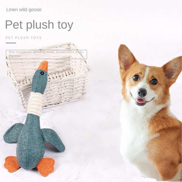 WASYPLSFOI Dog Toys Tough Durable Small Puppy Large Big Duck Dogs Pet Chew Toy for Aggressive Chewers Calming Teeth Cleaning, Blue - Image 2