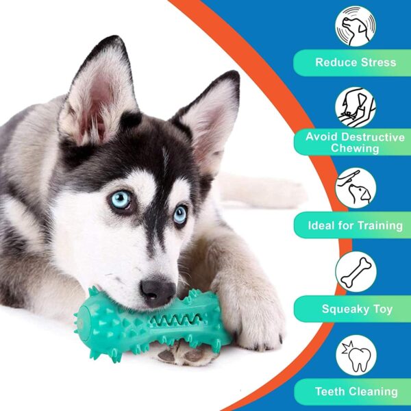Toothbrush Dog Chew Toy, Stick Bone for Dog Teeth Cleaning, Tooth Brushing, Teething Chew Toys, Dental Oral Care for Small, Medium and Large Dogs(Blue) - Image 3