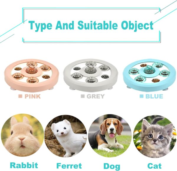 kathson Rabbit Foraging Toy Interactive Puzzle Slow Feeder Puppy Treat Dispenser for IQ Traning & Mental Enrichment Funny Feeding Fun Game Toy for Bunny Ferret Chinchilas Dog Cat - Image 5