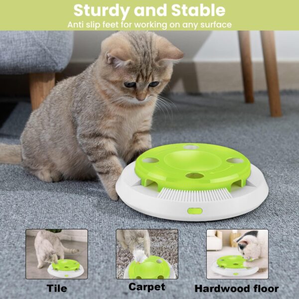 PETTOM Interactive Cat Toy Indoor 8 Holes Automatic Random Stretch Out Feather Smart Kitten Toys Battery Powered - Image 7