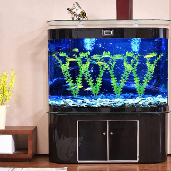 PANYTOW Plastic Aquarium Artificial Plant, Green, 12-inch, Style-12, Plant - Image 7