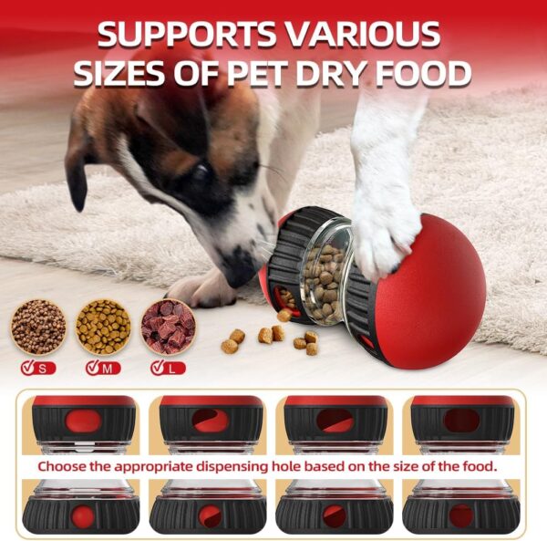 CAROZEN Interactive Dog Feeder Toy, Dog Enrichment Toy, Slow Feeder Toy for Dog Mental Stimulation, Treat Puzzle for Dog Entertainment, Food Dispenser Dog Toy - Image 5