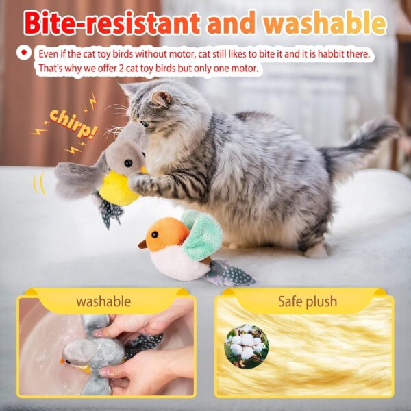 Gvoo Cat Toys Interactive for Indoor Outdoor Cats Adult Kitten, Electric Cat Interactive Toys, Moving Cat Toys for Indoor, Automatic Cat Toy with Catnip Kitten Toys - Image 2