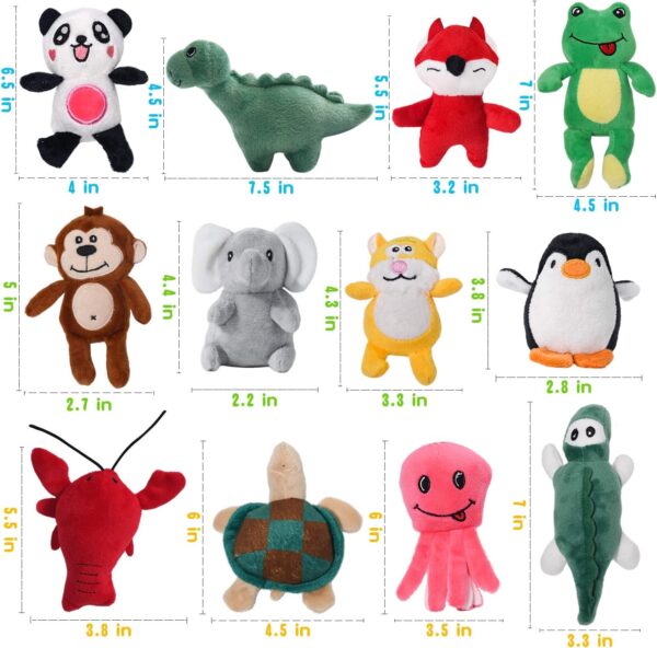 LEGEND SANDY Squeaky Dog Toys for Puppy Small Medium Dogs, Stuffed Samll Dog Toys Bulk with 12 Plush Pet Dog Toy Set, Cute Safe Dog Chew Toys Pack for Puppies Teething Visit the Store - Image 8