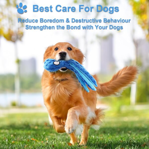 Kapetgo 8 Pack Luxury Puppy Toys for Teething Small Dogs,Squeaky Plush Dog Rope Toys Set, Puppy Chew Toys with Cute Squeaky Dog Toys, Ball and More Rope Dog Chew Toys, for Dogs - Image 6