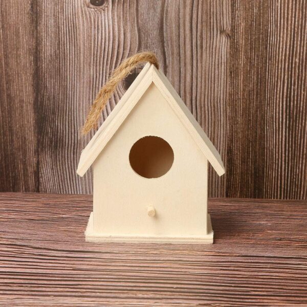 Bird Feeders for Small Birds House Box Box House Box Bird Bird House Wooden Bird Dox Bird Patio & Garden Squirrel Corn Food (Brown, One Size) - Image 6