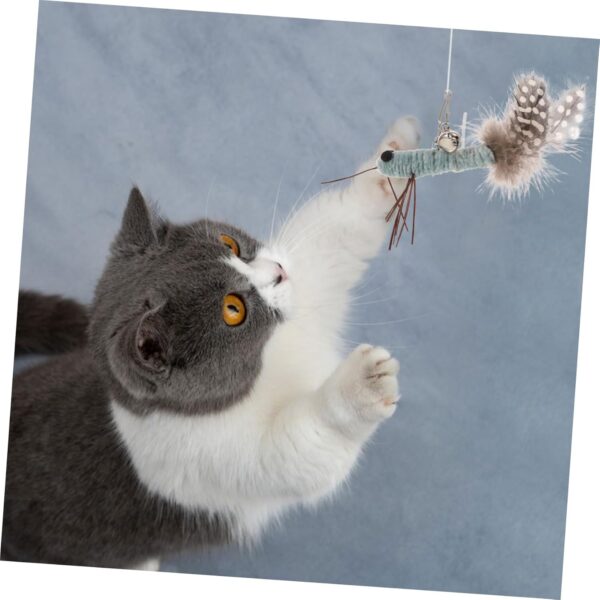 Yardwe 2pcs Funny Cat Stick Refill Pack Cat Toy Kitten Toys Cat Teaser Replacement Cat Teasing Wand Toys Replacement Cat Wand Toy Cat Teasing Toy Cat Wand Attachment Pet Toys Plush - Image 8