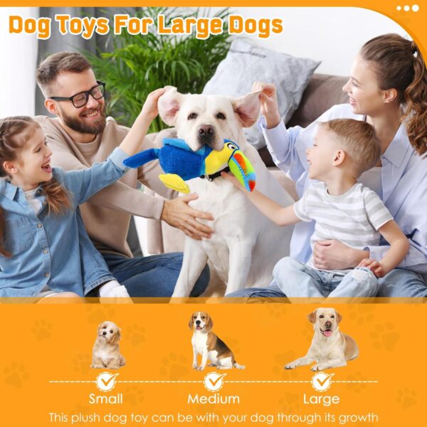WOWBALA Plush Squeaky Dog Toys: Interactive Dog Toys - Tough Dog Toys for Large Dogs - Excellent Dog Toys for Small, Medium, Large Dogs - Image 2