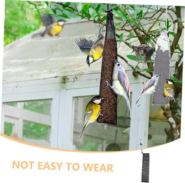 Yardwe 8pcs Bird Food Bag Mesh Bag Bird Feeder Hanging Bird Feeder Bag Drawstring Birds Feeder Bird Feeding Bags Drawstring Feeder Bag Bird Food Container Birds Feeder Socks Polyester - Image 8