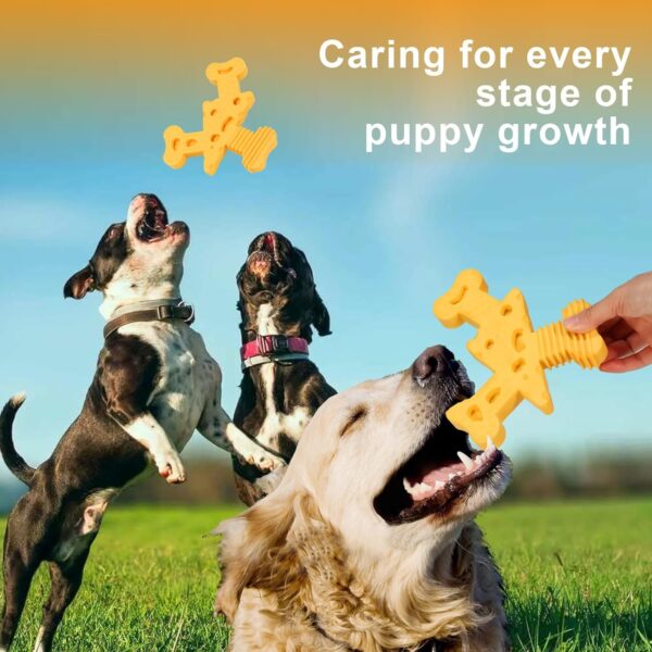 Bailey&buddies® Dog Toys for Aggressive Chewers, Indestructible Dog Toys, Tough Dog Toys for Aggressive Chewers Large/Medium Breed, Strong Dog Toys for Tough Chewers (CHEESE） - Image 8