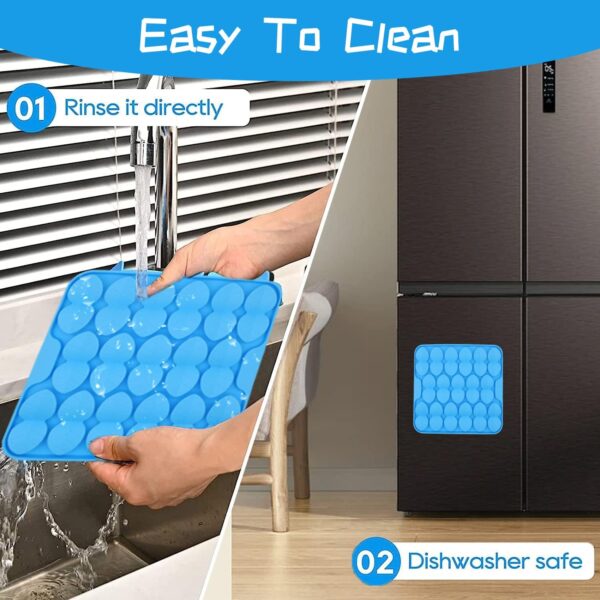 WUBAYI Licky Mats for Dogs,Feeding Mats for Dogs,Snuffle Mat,Wet Food Lick Mat Pad with Suction Cup,Encourages Natural Foraging Skill for Dogs and Cats (Blue) - Image 6