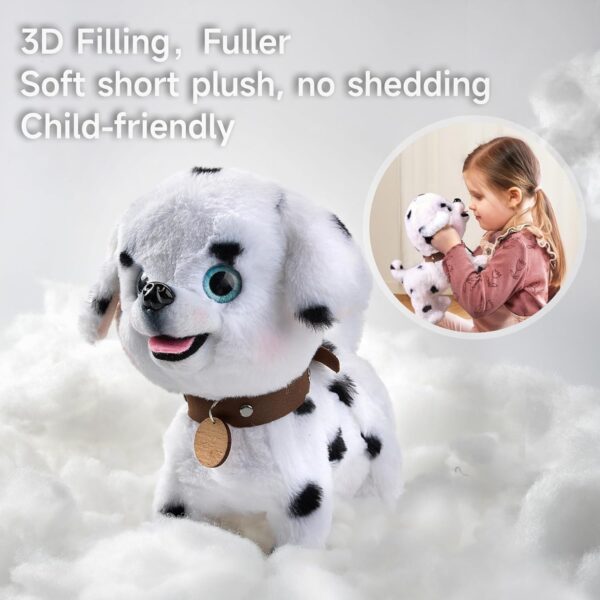 OR OR TU Walking Dog Toys for Kids Toy Dog Plush Electronic Pets Dog Puppy, Walk and Bark on a Lead, Realistic Interactive Toys Dog for Kids 3 4 5 6 7+ Years Old Girls Boys Gift - Image 2