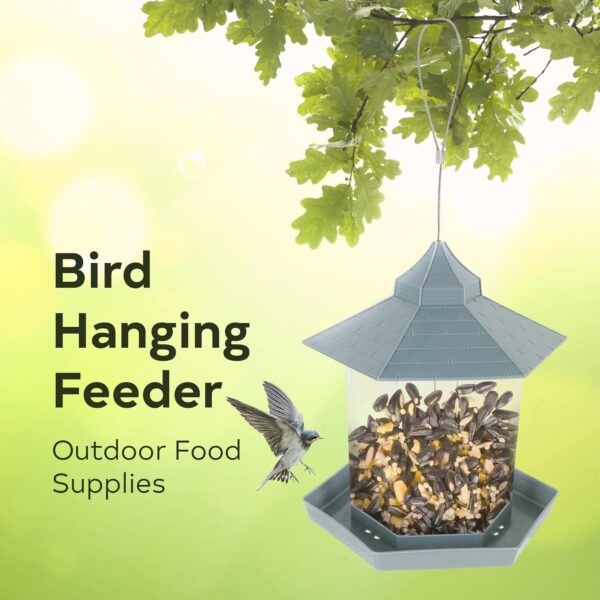 Bird Feeders for Outdoors Hanging Bird Feeder, with a Latch Feature,Retractable Bird Feeder, Wild Bird Seed for Outside Feeders and Garden Decoration Yard for Bird Watchers by AVOS-DEALS-GLOBAL - Image 9
