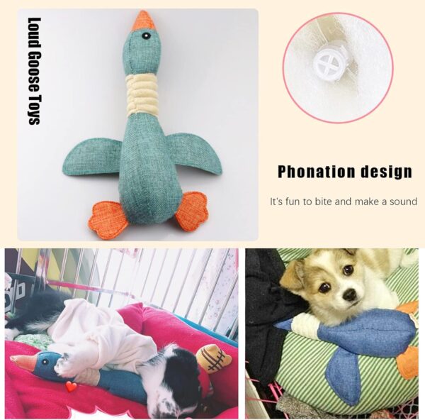 WASYPLSFOI Dog Toys Tough Durable Small Puppy Large Big Duck Dogs Pet Chew Toy for Aggressive Chewers Calming Teeth Cleaning, Blue - Image 8