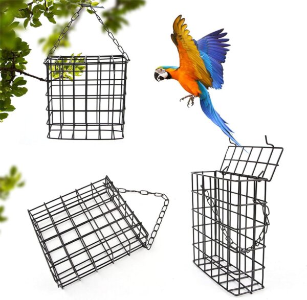 Hanging Feeder For Wild Bird Feeder Basket For Budgies Garden Parakeets Wild Bird Feeding Food Dispenser Storage - Image 4