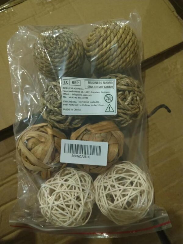 Jubaopen 8PCS Animal Fun Balls Chew Rattan Balls Small Rattan Balls for Various Types of Small Animals - Image 8