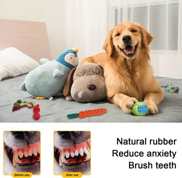 DOKI Puppy Dog Chew Toys 10pcs, Strong Dog Rope for Teeth Cleaning or Training, 100% Natural Cotton Toys Set for Small and Medium Dogs - Image 6