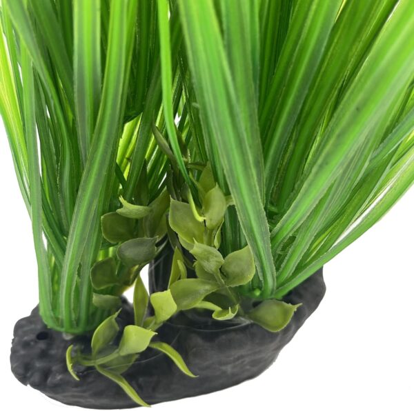 Mascot Pets Improved Model 40cm X Large Green Plastic Artificial Plant Bush Reeds for Aquarium Fish Tank Aquatic Greenery Décor Decoration Water Grass Plants - Image 3