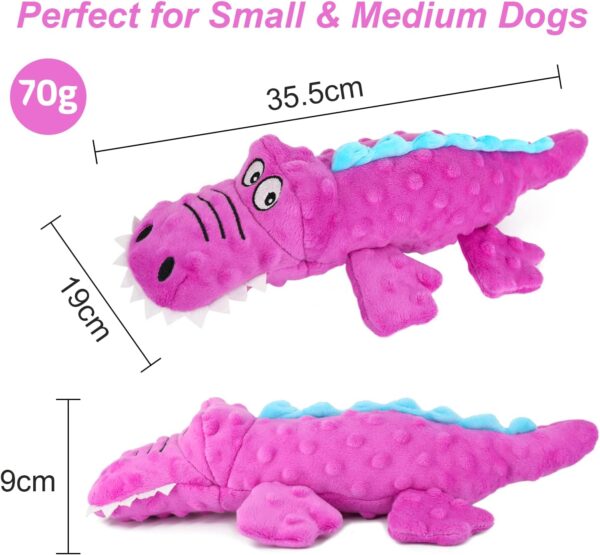 RIO Direct Squeaky Dog Toys, Sturdy Dog Plush Toys Chew Toys Dog Interactive Companion, Funny Training Toy with Crinkle Paper for Puppy Small Medium Dogs - Image 2
