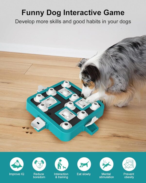 LACCEN Dog Puzzle Toys, Level 3 in 1 Interactive Dog Toys for Boredom, Funny Feeding Toy for IQ Training Brain Stimulating, Treat Dispenser Dog Toy for Large Medium Small Dogs - Image 2