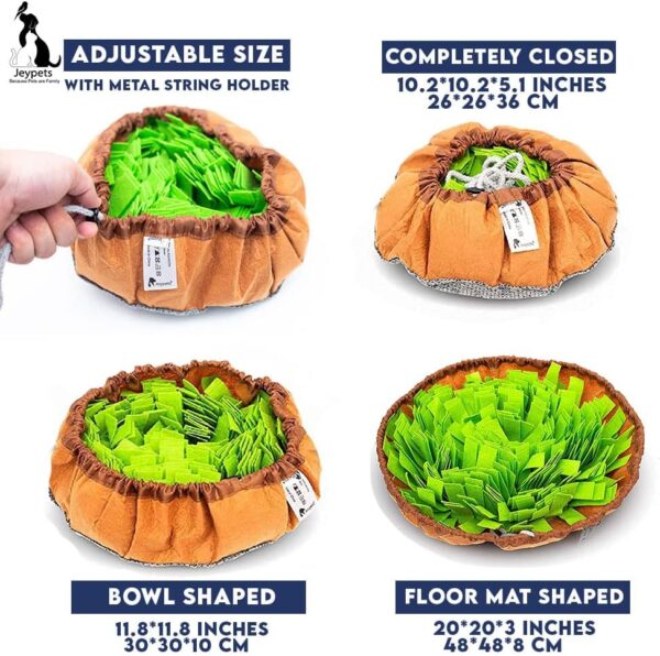 Jeypets Snuffle Mat for Dogs | Premium Interactive Dog Toy Puzzle to Encourage Natural Foraging Skills | Dog Toys for Boredom for Stress Relief Slow Feeding and Agility - Image 3