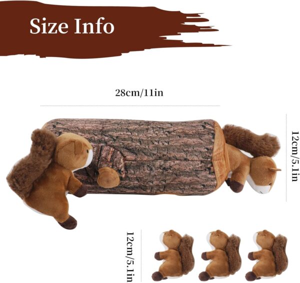 IFOYO Squeak Dog Toys, Large Durable Squirrel Hide and Seek Puzzle Plush Dog Toys for Medium/Small Dogs, Chew Toys for Puppy - Image 7