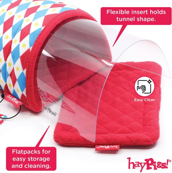 HAYPIGS Guinea Pig Tunnel and Hides - Guinea Pig Tube and Hidey Hut - Guinea Pig Toys for Cage - Small Animal Accessories Tunnels and Tubes - Image 4