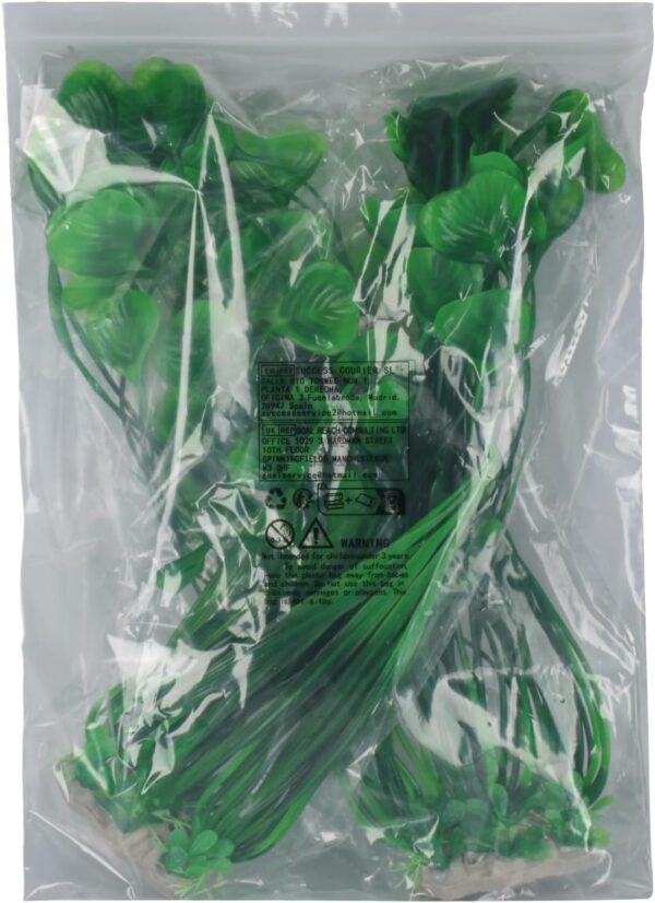 Yibaijia 2 Pcs Large Aquarium Aquatic Plants Decoration, Plastic Artificial Water Plants Ornaments, 15.7 inch Fish Tank Decorations - Safe for All Fish Deco. - Image 8